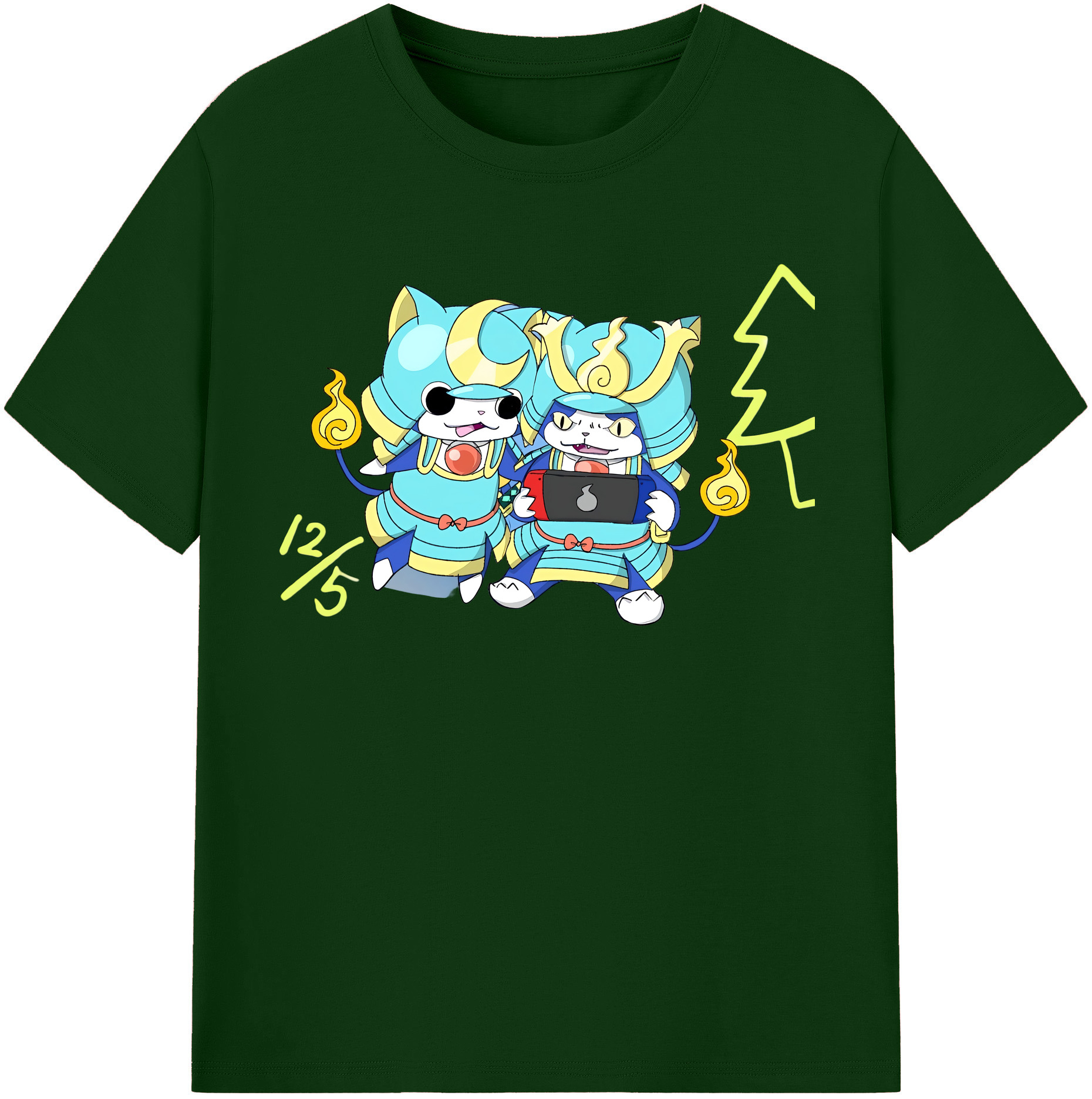 （画像用） 妖怪ウォッチ Yo-kai Watch 綿100％半袖Tシャツ（フロントプリント）